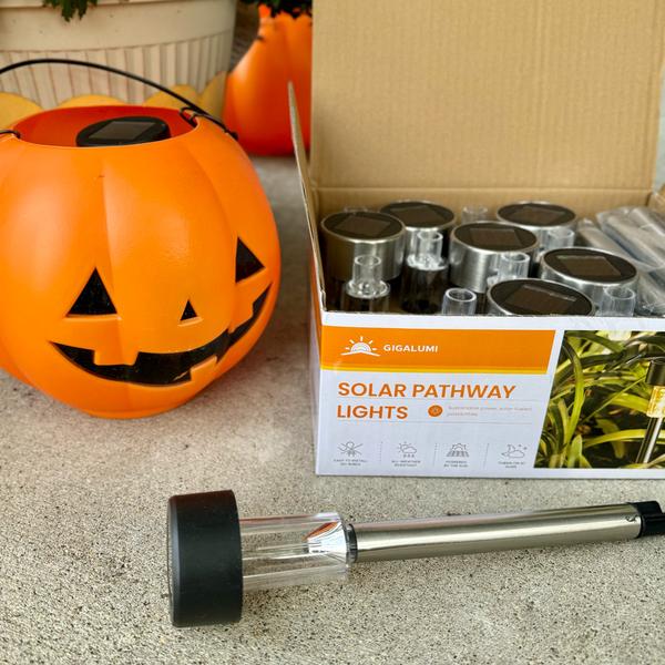 Outdoor Pathway Solar Lights for Halloween