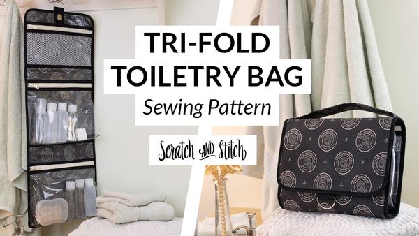 Tri-Fold Toiletry Bag Pattern