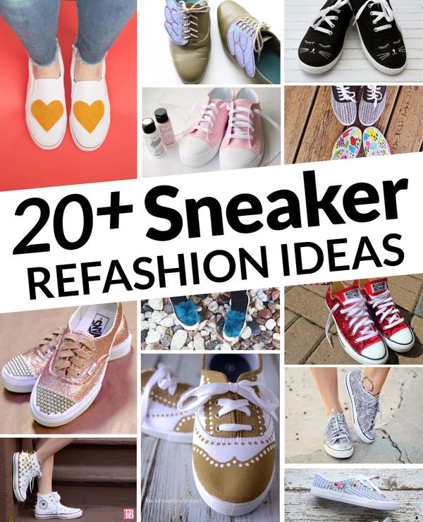 20+ Sneaker Refashion Ideas