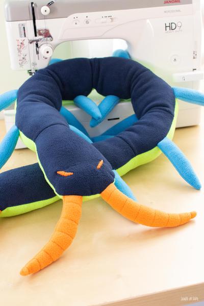 Giant Centipede Sewing Pattern