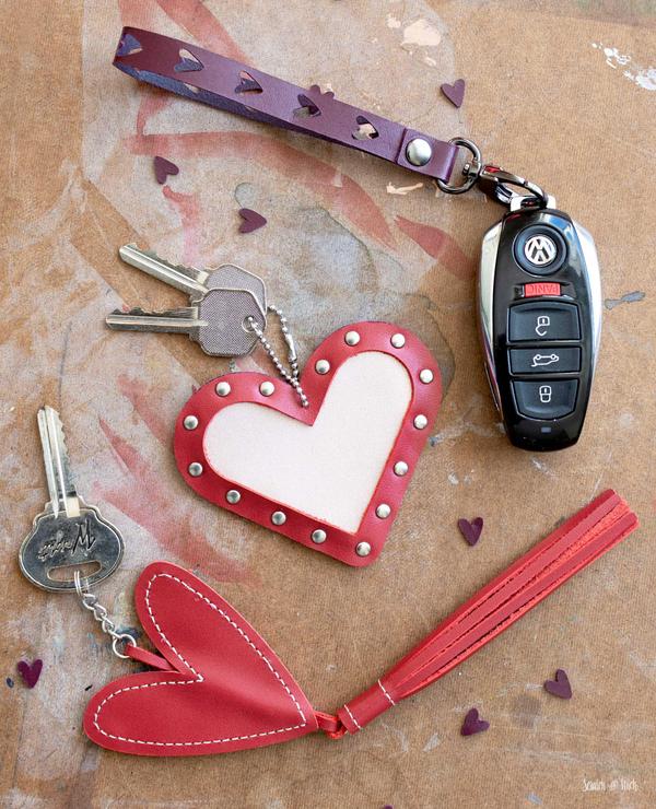 Valentine's Heart Keychains