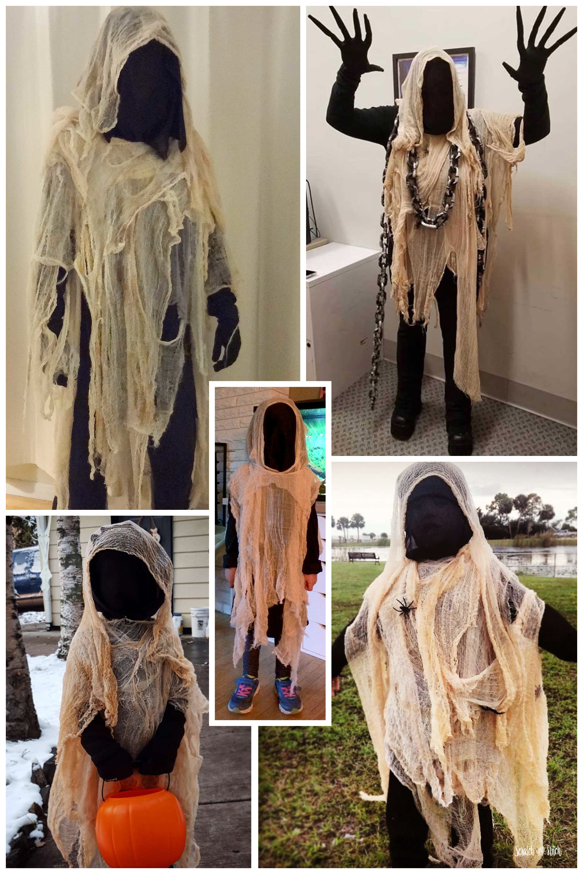 Quick and Easy DIY Ghost Costume