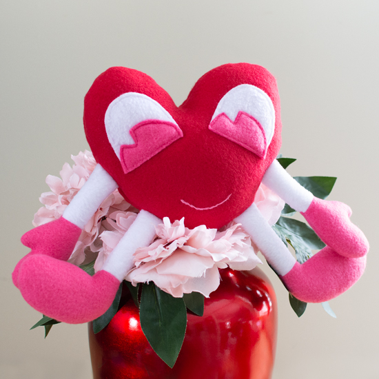 Simple Heart Plush Sewing Pattern