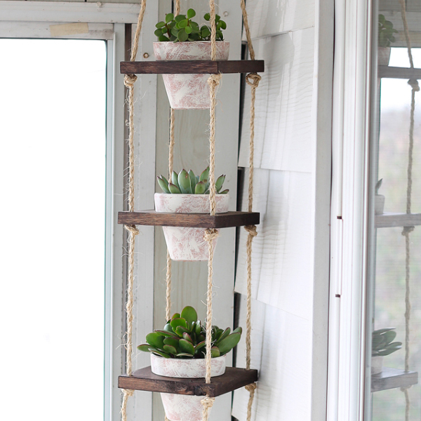 DIY Vertical Hanging Planter