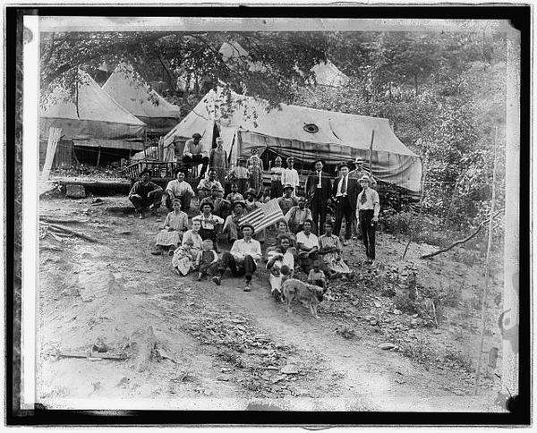 Striking WV miners & families living in tents