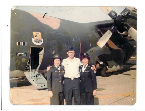 The Brazer family in uniform