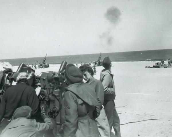 WAAC unit working in Antiaircraft Artillery Command, Washington D.C. area, 1942.