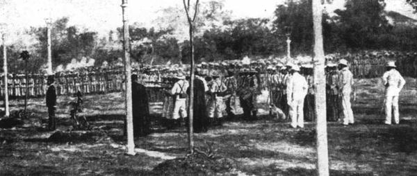 Jose Rizal faces firing squad