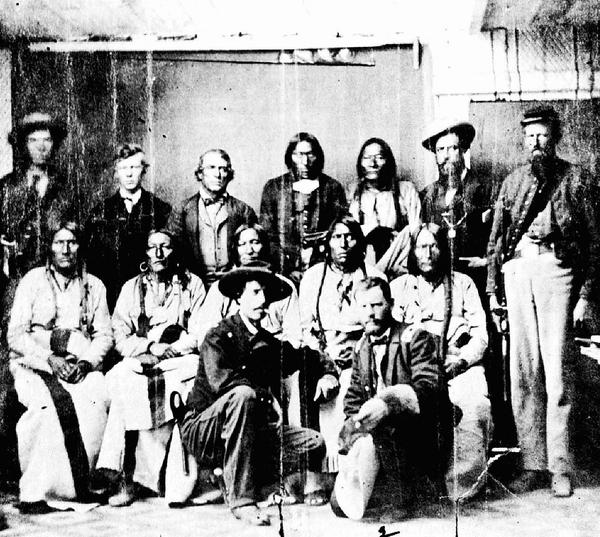 Fort Weld peace talks with Cheyenne & Arapaho Chiefs