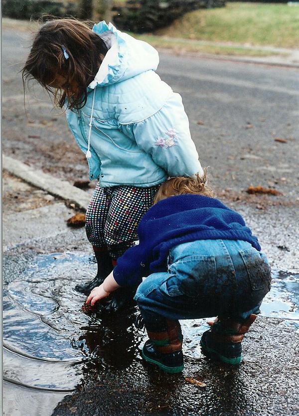 Children in the moment, naturally.