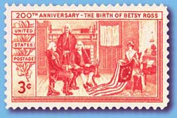 Betsy Ross Postage Stamp