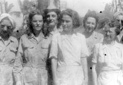 Army Nurse Bertha Dworsky far left