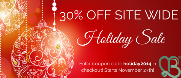 30% off site wide holiday sale