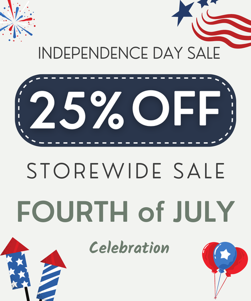 Independence Day 25% Storewide Sale Fourth of July celebration