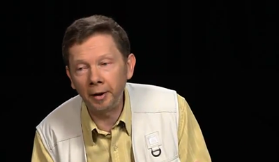 Turn on your images to see a neat photo of Eckhart Tolle TV