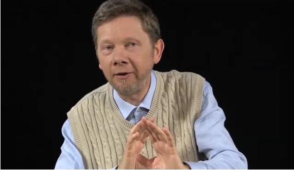Turn on your images to see a neat photo of Eckhart Tolle TV
