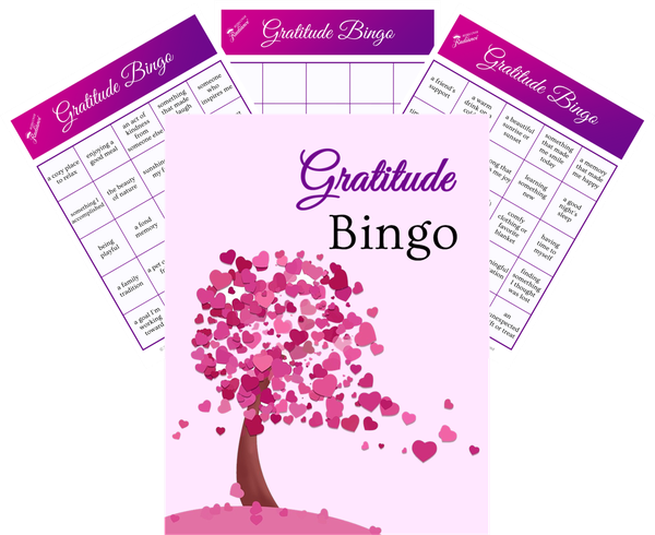 graphic of blooms of gratitude coloring pages