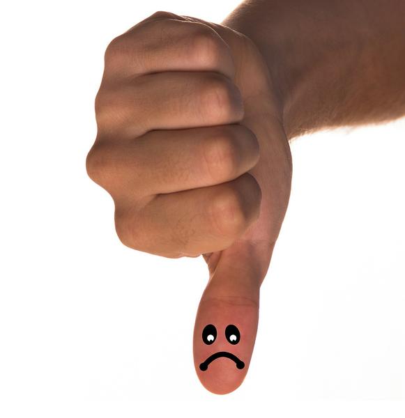 thumbs down