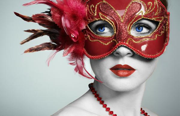 woman in mask