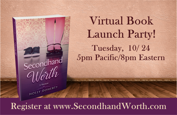 secondhand worth book memoir launch party