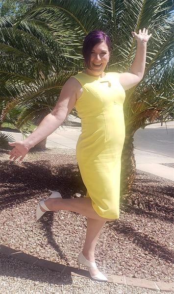 yellow dress