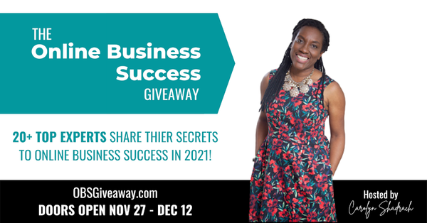 online business success giveaway