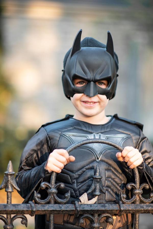 boy in Batman costume