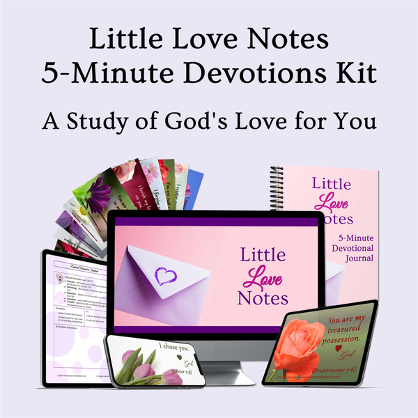 mockup of Little Love Notes 5 minute devotionals