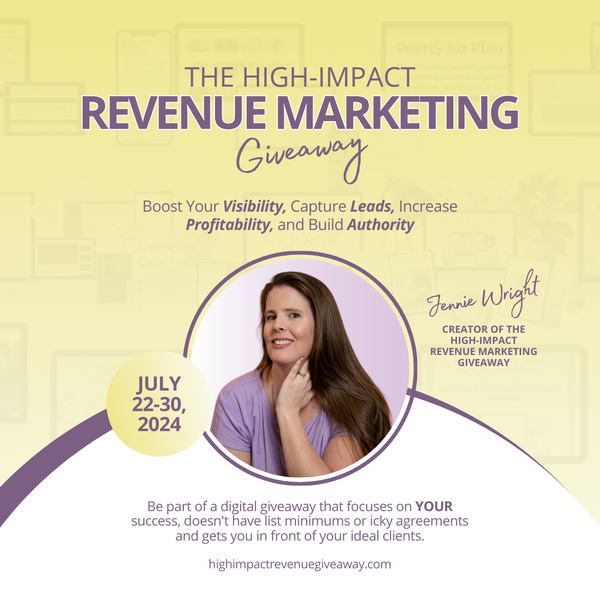 graphic for high impact revenue giveaway