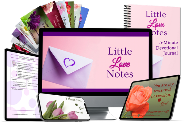 mockup of Little Love Notes 5 minute devotional kit