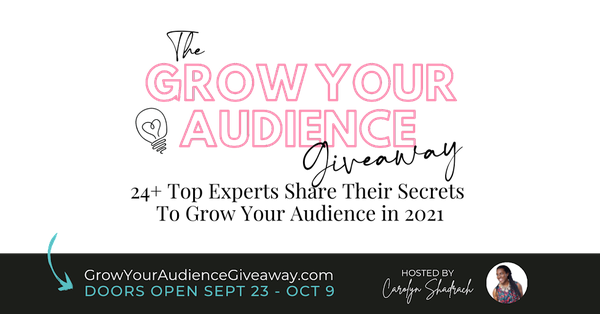 grow your audience giveaway