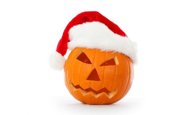 santa pumpkin