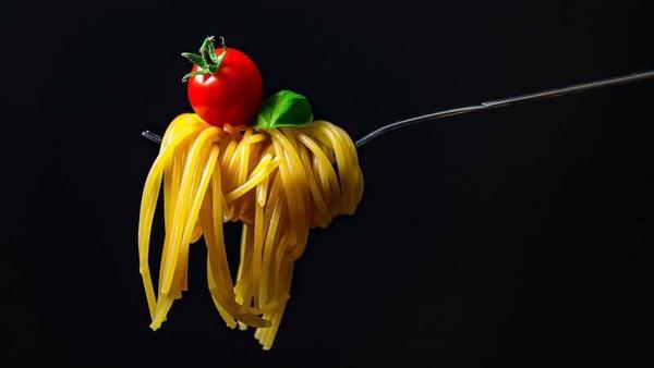forkful of pasta