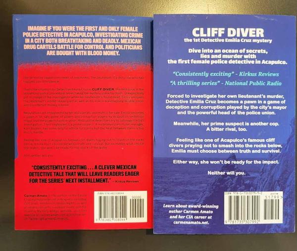 Cliff Diver back cover comparison