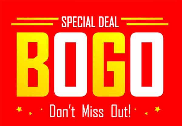 BOGO Sale for a limited time