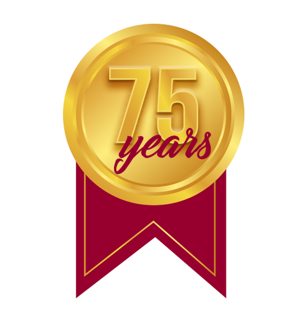 75 Years Badge