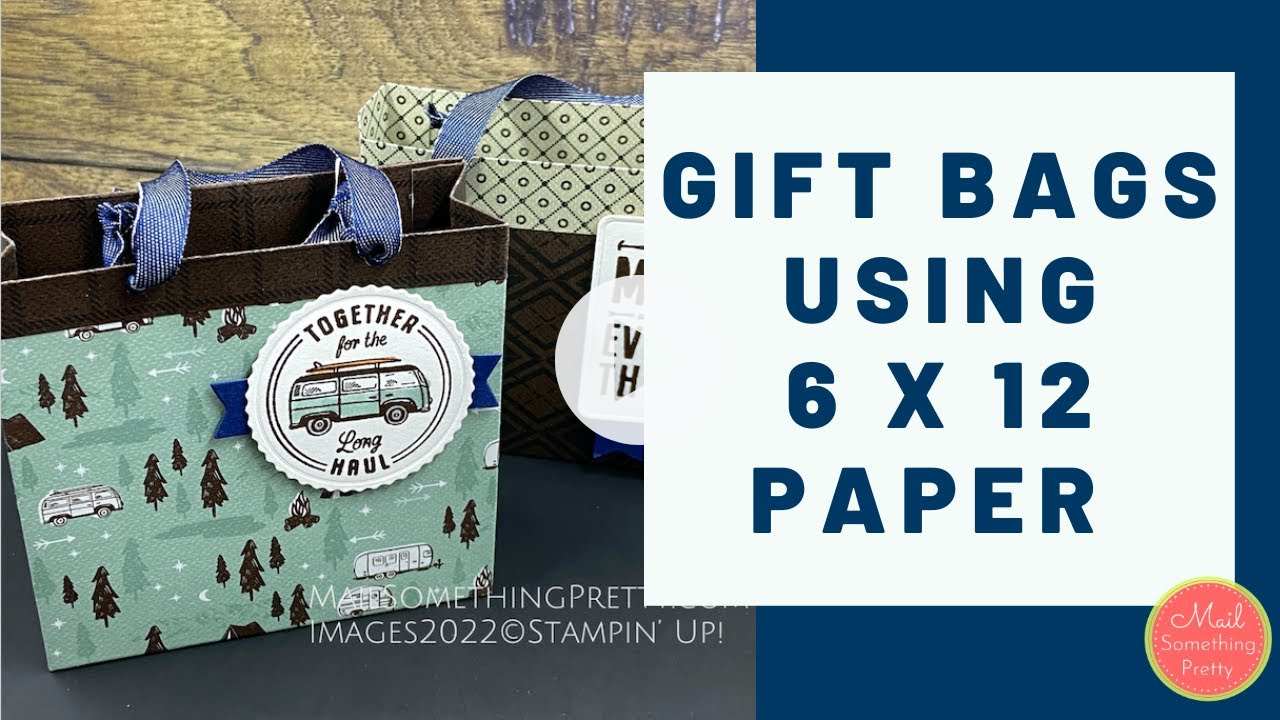 Create Cute Gift Bags with 6" x 12" Patterned Paper