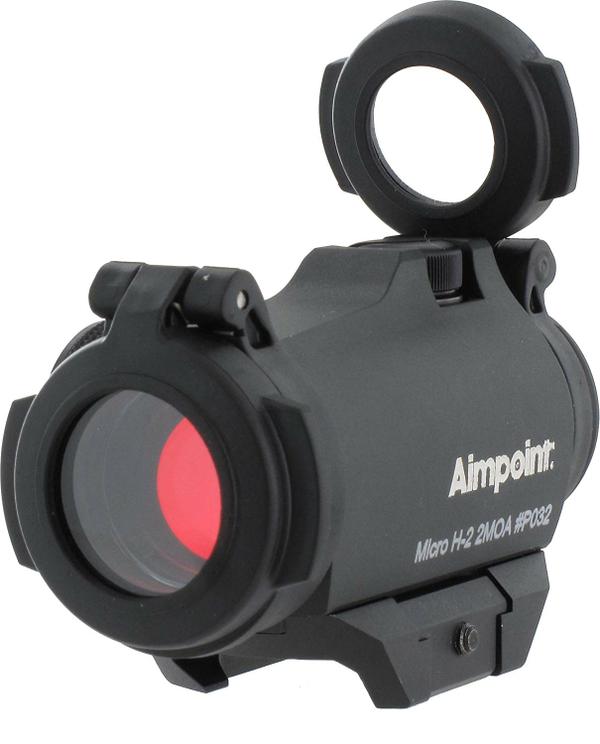 Aimpoint Micro H-2 Red Dot Reflex Sight with Standard Rail Mount - 2 MOA