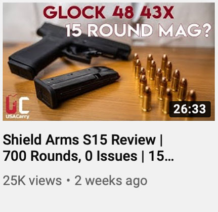 Shield Arms S15 Review | 700 Rounds, 0 Issues | 15 Round Glock 48 43x Mag