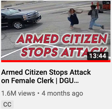 Armed Citizen Stops Attack on Female Clerk