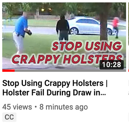 Stop Using Crappy Holsters | Holster Fail During Draw in DGU Incident + Giveaway