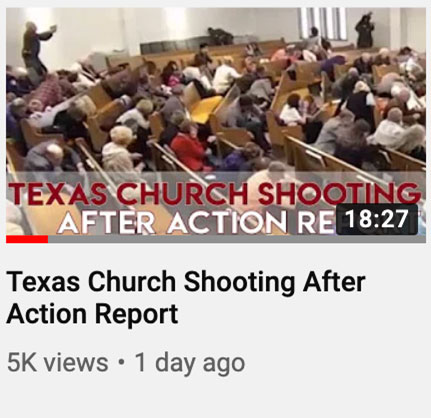 Texas Church Shooting After Action Report