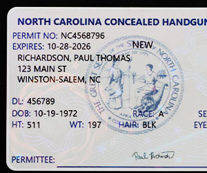 North Carolina County Sheriff Introduces First CCW Card Instead of Paper