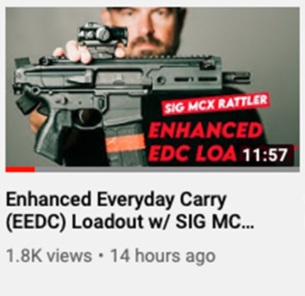 Enhanced Everyday Carry (EEDC) Loadout w/ SIG MCX Rattler PCB | 1 of 7