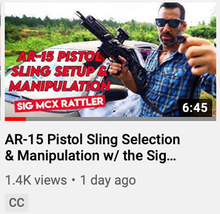 AR-15 Pistol Sling Selection & Manipulation w/ the Sig MXC Rattler