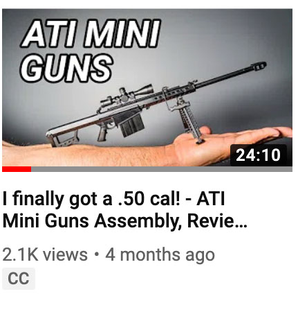 I finally got a .50 cal! - ATI Mini Guns Assembly, Review and Giveaway