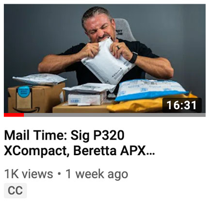 Mail Time: Sig P320 XCompact, Beretta APX Carry, Knives and Yoga Blocks?