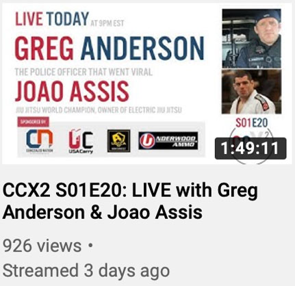 CCX2 S01E20: LIVE with Greg Anderson & Joao Assis