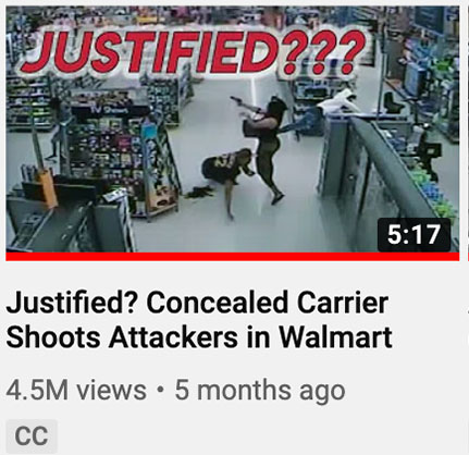 Justified? Concealed Carrier Shoots Attackers in Walmart