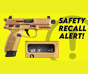 Alert! Another Safety Recall for the FN 502 Tactical .22LR Pistol